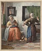 U 018
<br/>
Een brieflezende vrouw
<br/>
<em>Schouman, Aert (1710-1792)</em>